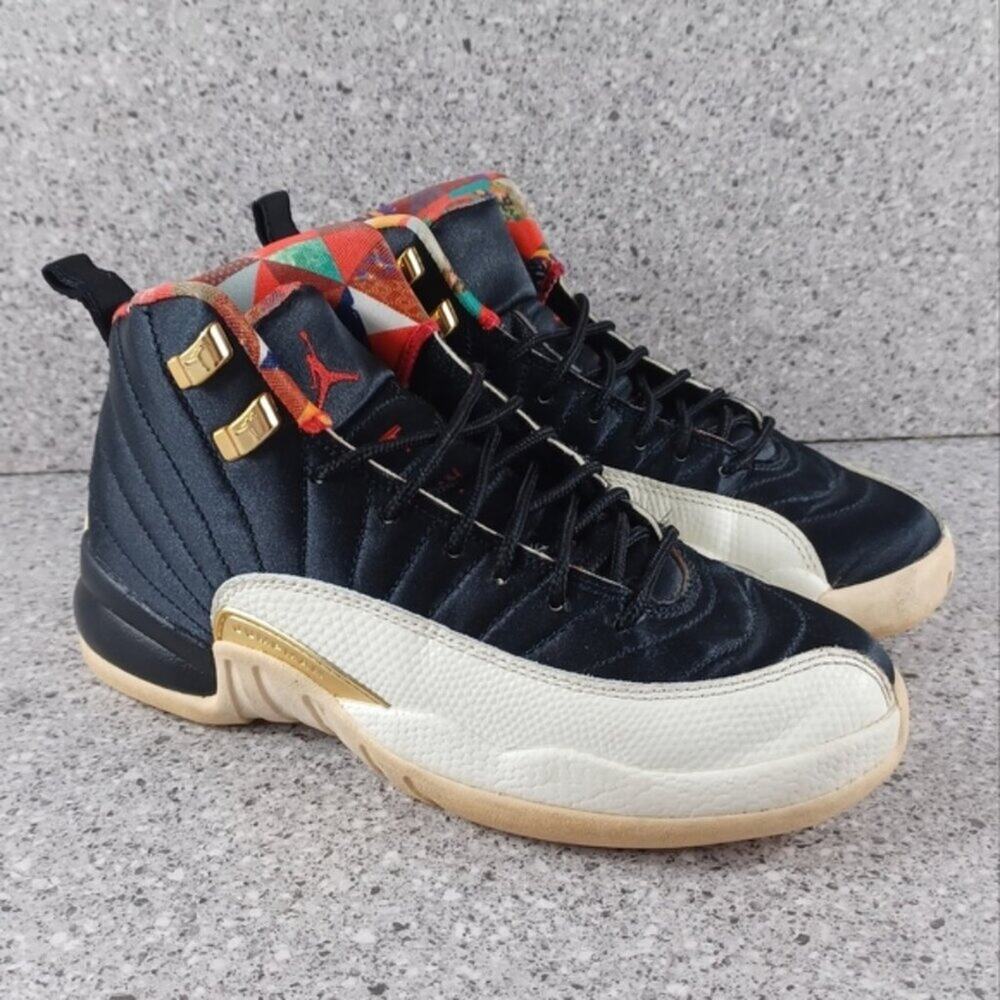 Nike Air Jordan 12 Retro Chinese New Year Sneakers Youth 4.5 Youth Shoes